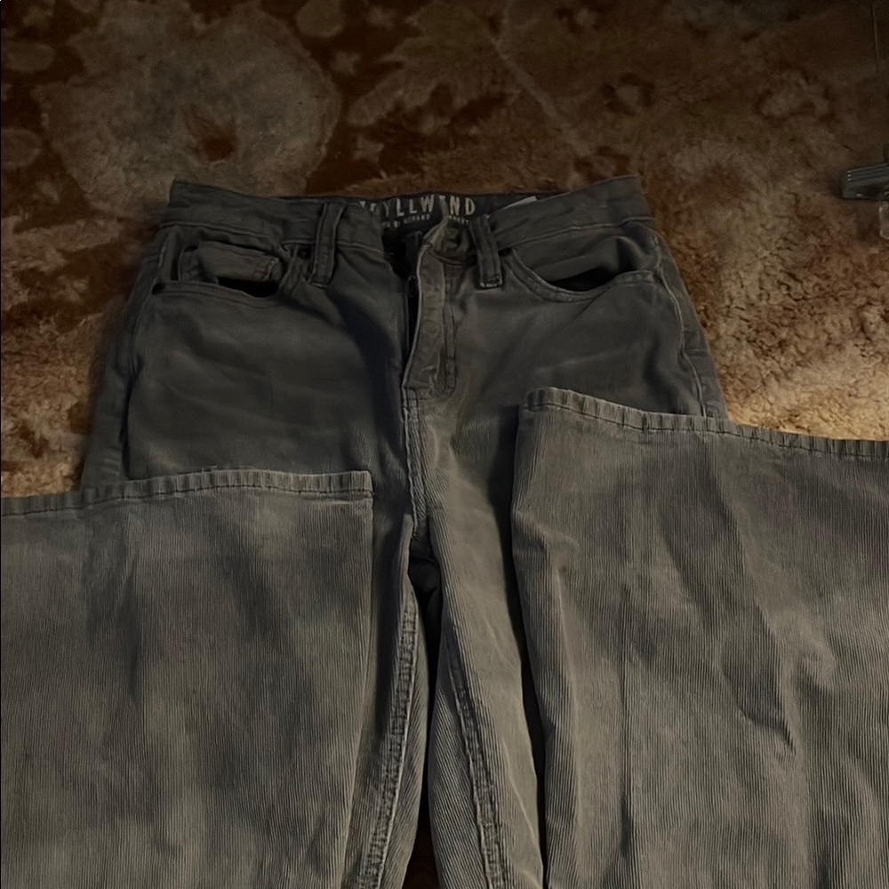 Idyllwind Gray Flare Wide Leg Jeans